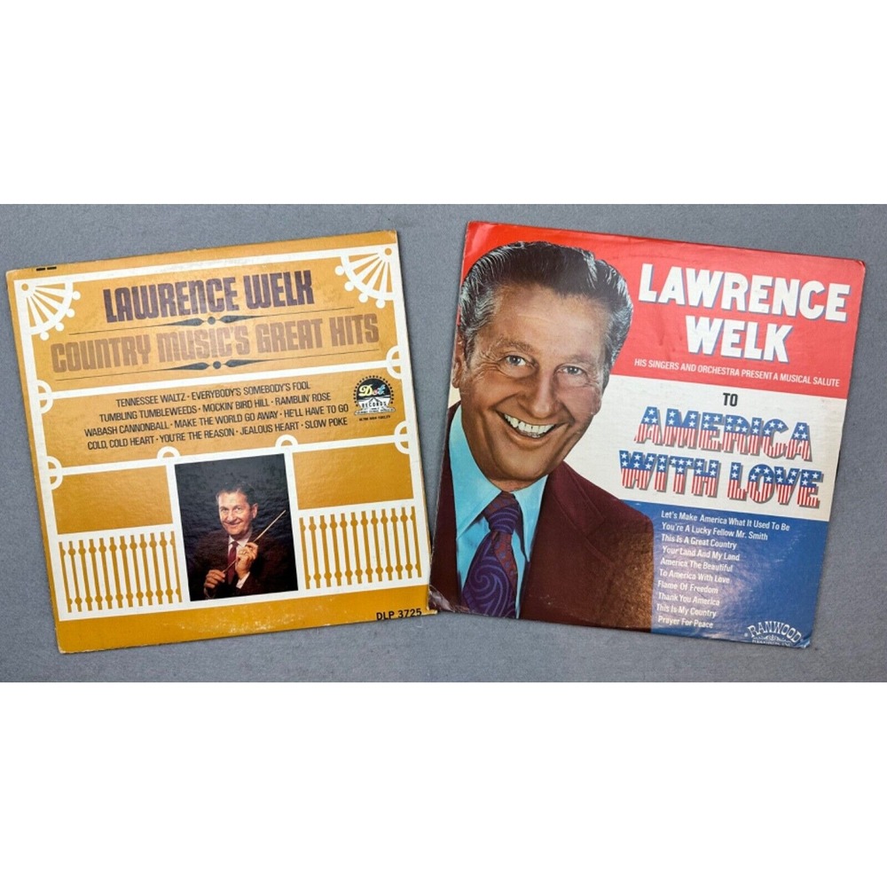 Lot of 2-The Lawrence Welk Television Show America & Country 33 Vinyl Record‎